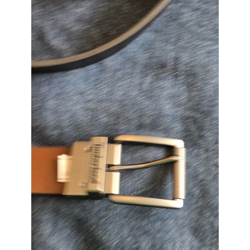 Timberland Reversible Black & Brown Leather Belt - Men's Size 44 - Picture 10 of 10